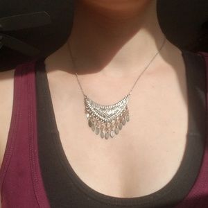 Silver boho necklace (earthbound)